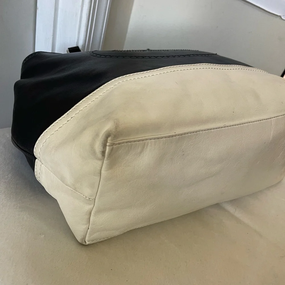 Coach Hampton Weekend color block leather tote bag - Picture 10 of 15